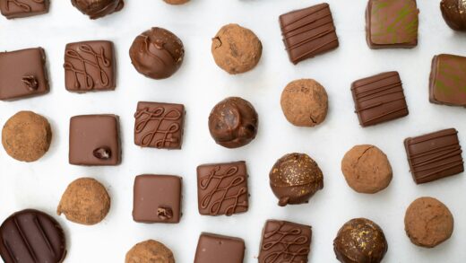 a group of chocolates