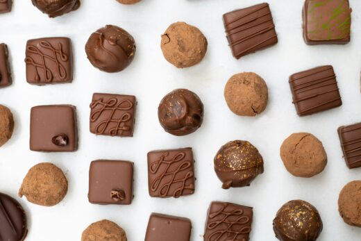 a group of chocolates