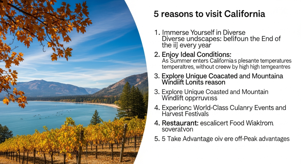 5 reasons to visit california before the end of the summer
