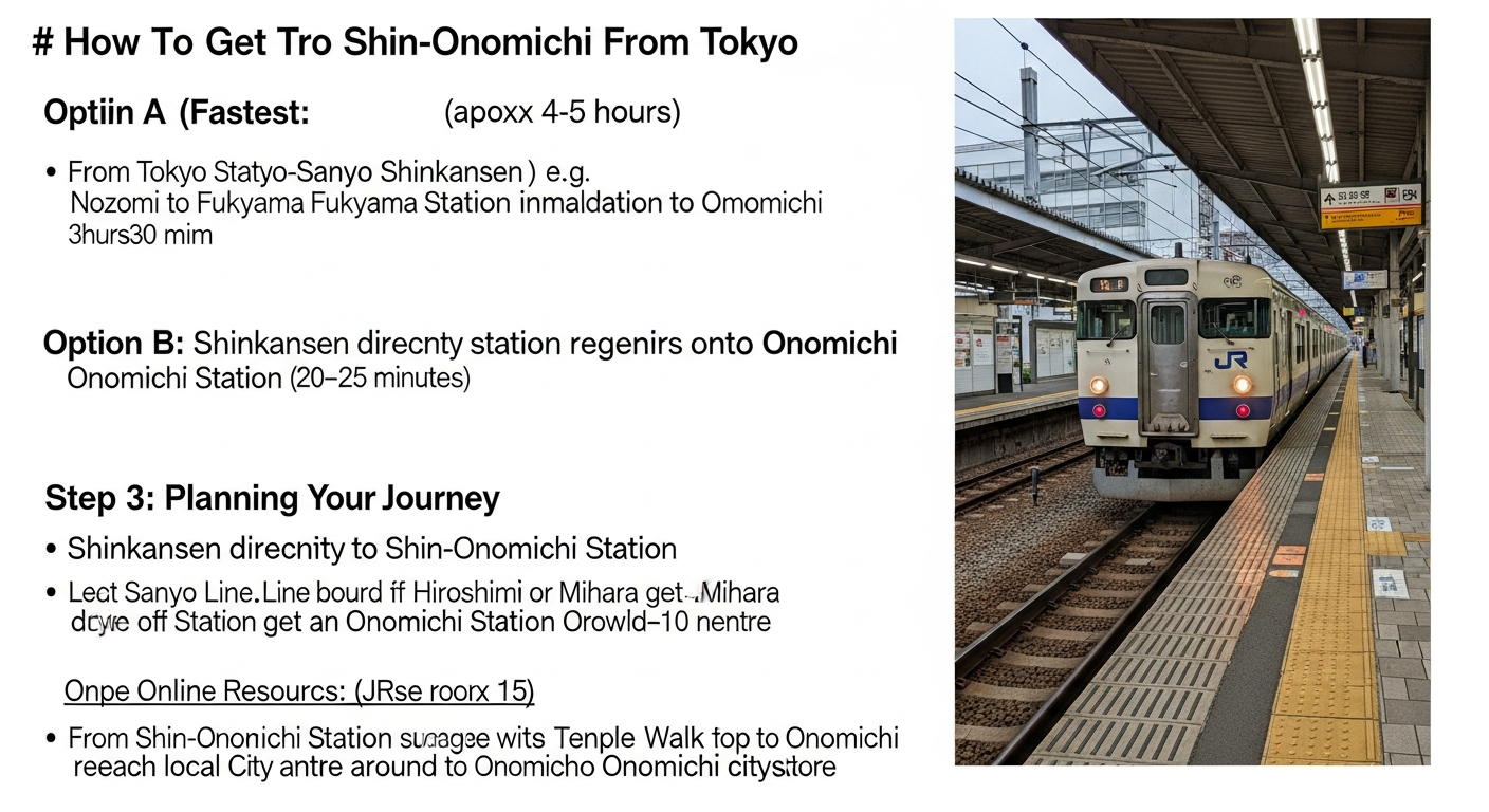 How To Get To Onomichi From Tokyo