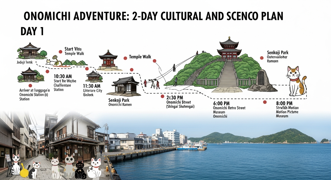 onomichi 2 day itinerary guide