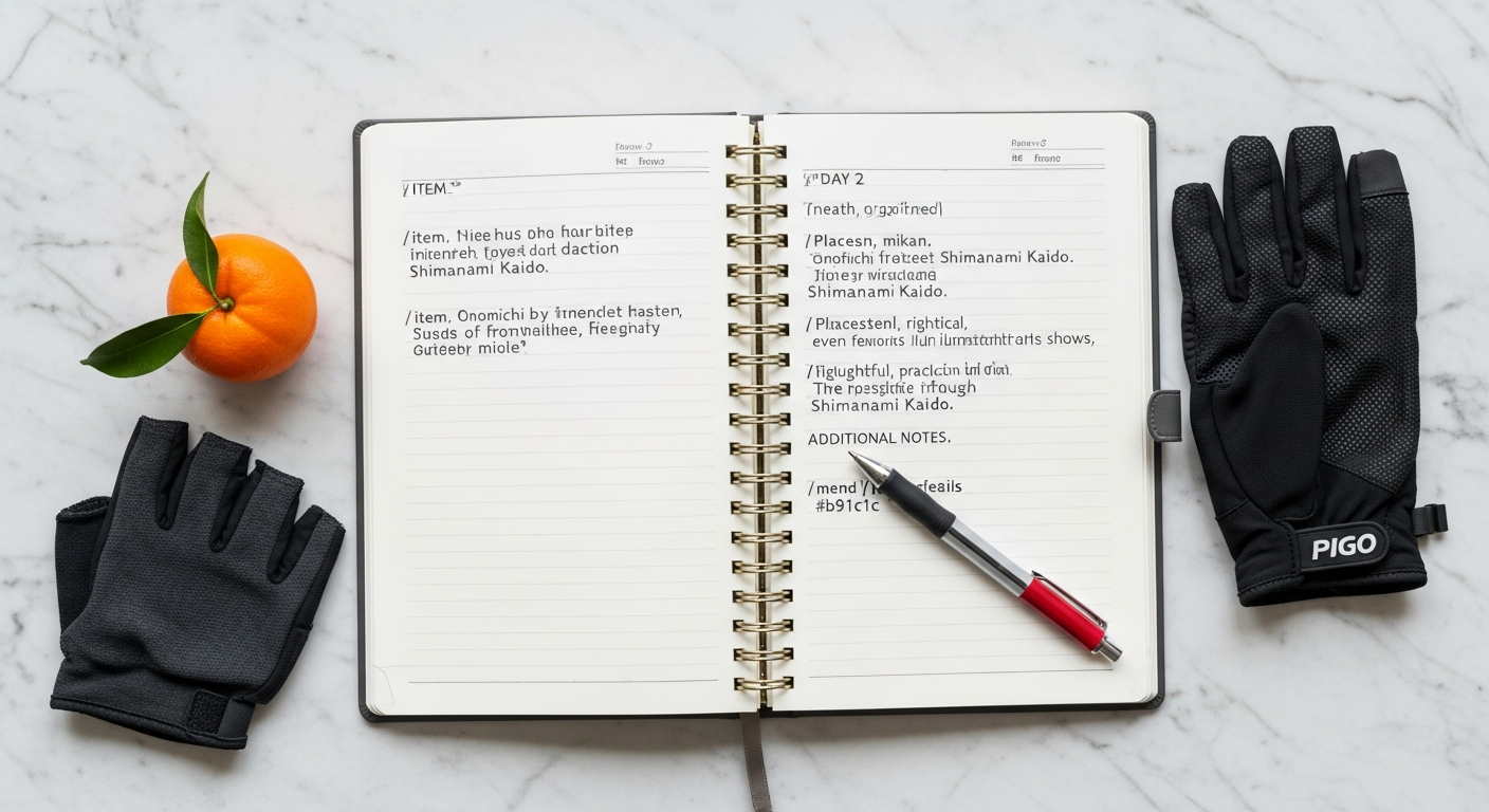 Cyclists crossing the Innoshima Bridge on the Shimanami Kaido, with views of the Seto Inland Sea
