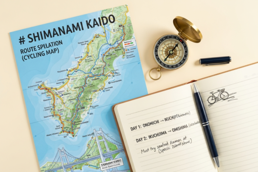 shimanami kaido route map distances